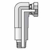 thumbnail image 2 of Hydraulic Hose Connector Cosmostar 3/8 NPTF X 3/8 NPSM 90° Swivel Elbow - Hydraulic Fitting Adapter Hydraulic Adapter 2 of 11